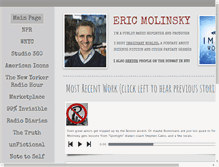 Tablet Screenshot of ericmolinsky.com